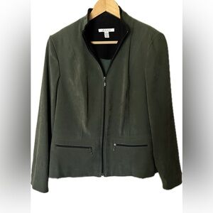 JM Collection Dark Green Women's Blazer size 6